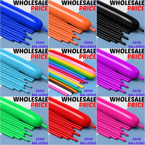 100 long plain balloons - 100, x
