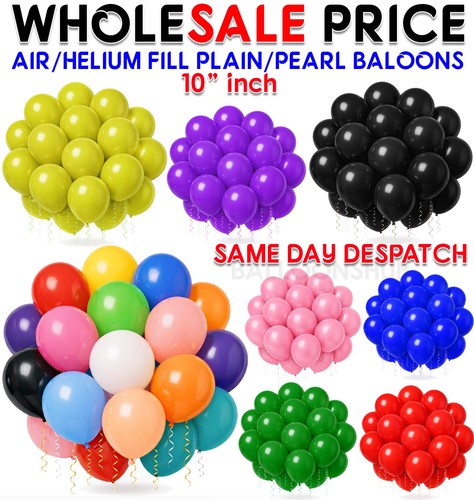Plain latex balloons - plain, –
