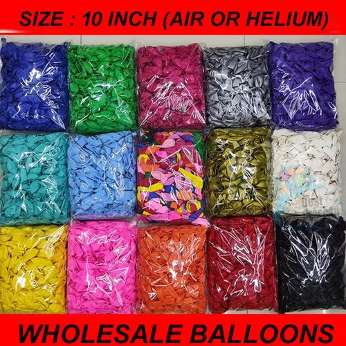 100x latex plain balloons - 100x,