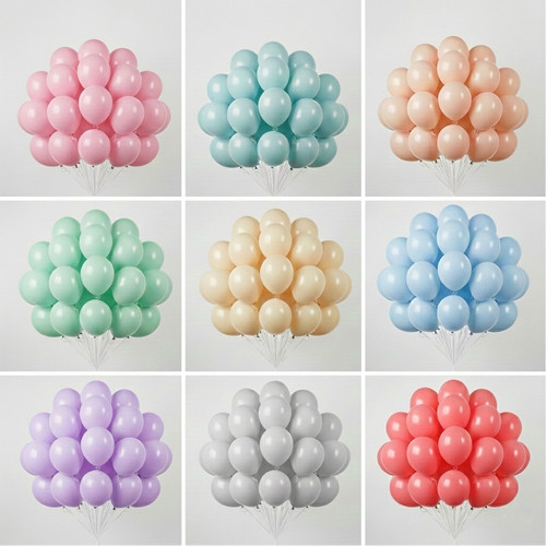 Matte pastel latex balloons - latex,