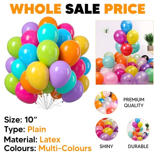 100 plain baloon ballons - x,