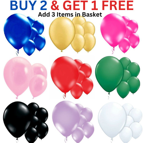 Inch plain latex - plain, balloons