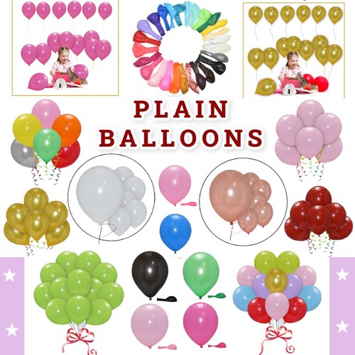 Latex plain baloon - x,