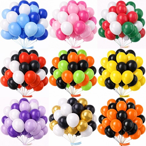 Inch plain latex balloons - 10,