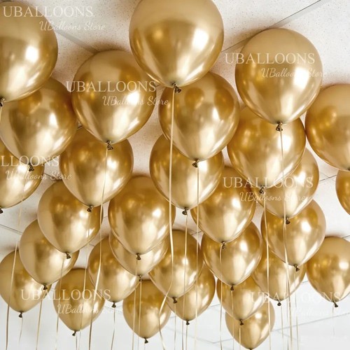 Metallic latex balloons 10 - balloons, 5"