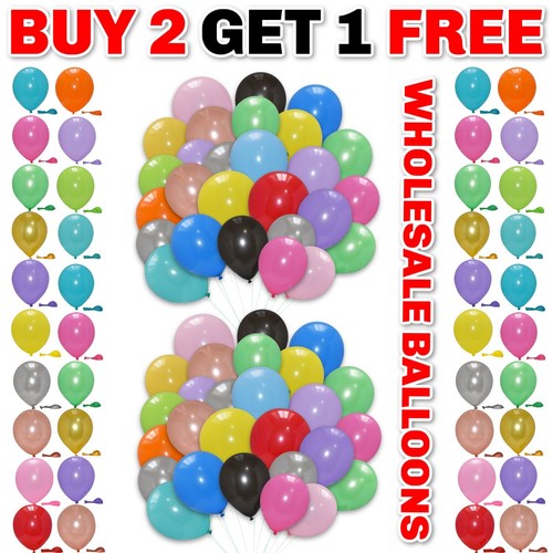 100 latex plain balloons - 100,