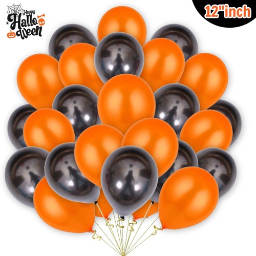 100x halloween balloons - balloons, 12"