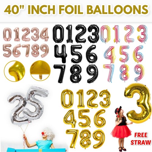 Foil number balloons giant - 40",