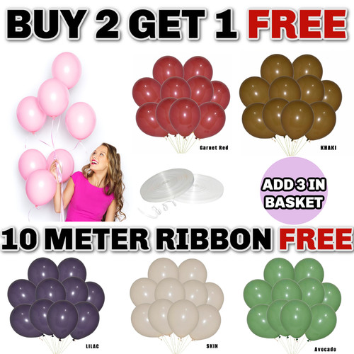 12 retro balloons - 5",