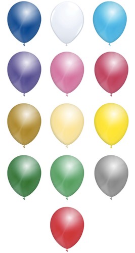 Pearlised metallic latex - metallic, 12"