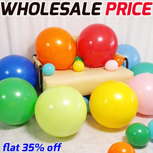 10x round latex balloons - 10x,